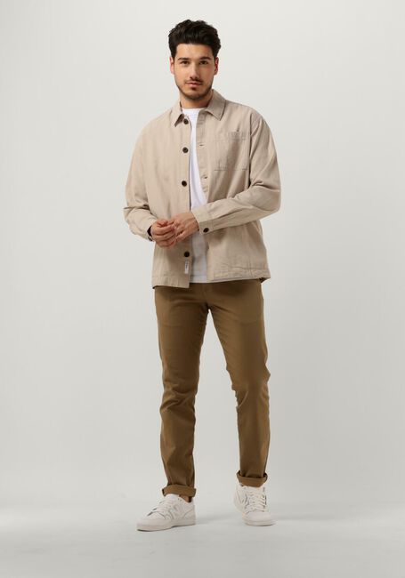 Zand SELECTED MEN Overshirt SLHLOOSEBLAS-LINEN OVERSHIRT - large
