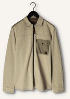 Olijf PME LEGEND Overshirt LONG SLEEVE SHIRT SPACER SWEAT OVERSHIRT Olijf PME LEGEND Overshirt LONG SLEEVE SHIRT SPACER SWEAT OVERSHIRT - medium