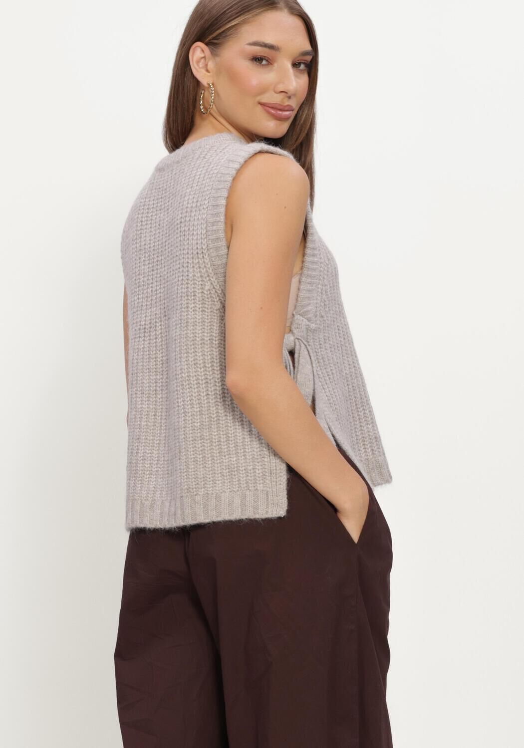 Beige GRACE & MILA Trui PULLOVER - large