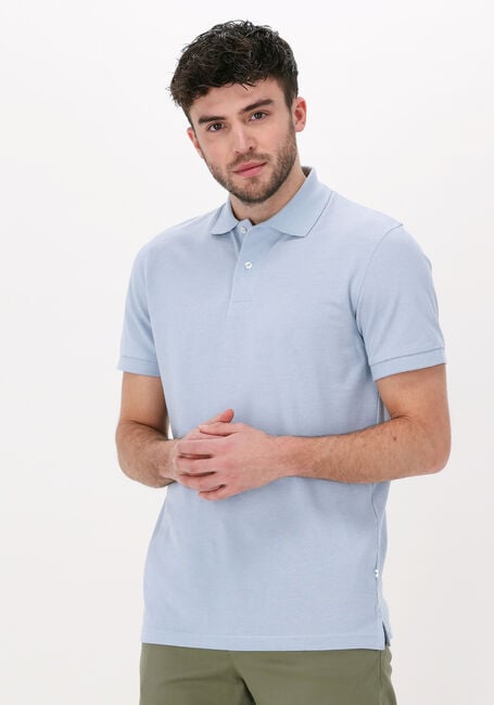 Lichtblauwe SELECTED HOMME Polo SLHNEO SS POLO S - large