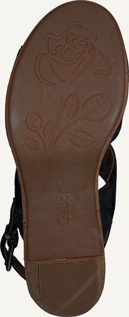 Zwarte GABOR Platte sandalen 777.1 Zwarte GABOR Platte sandalen 777.1 - large