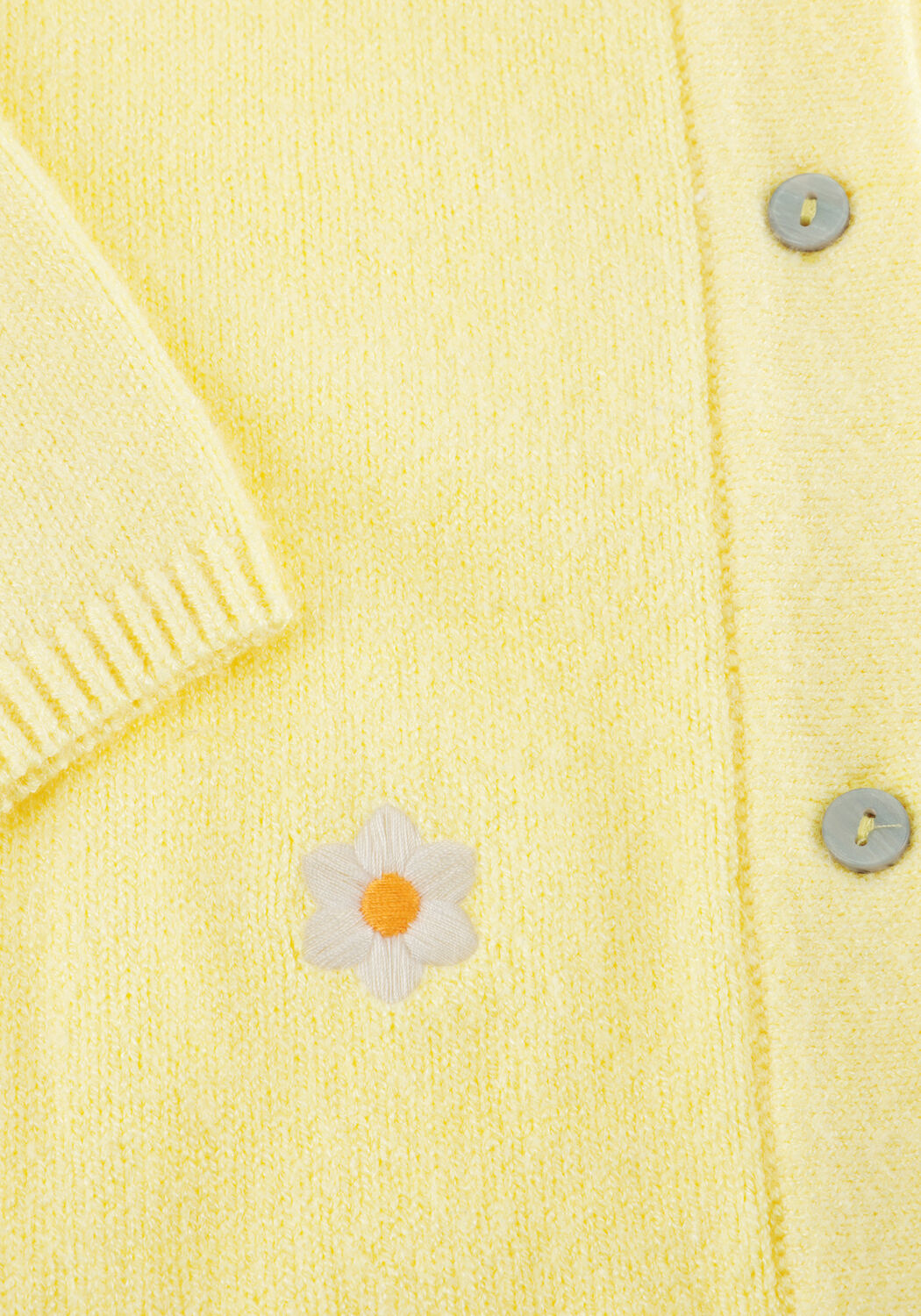 Gele OBJECT Trui OBJTHESS 3/4 SLEEVE CARDIGAN - large