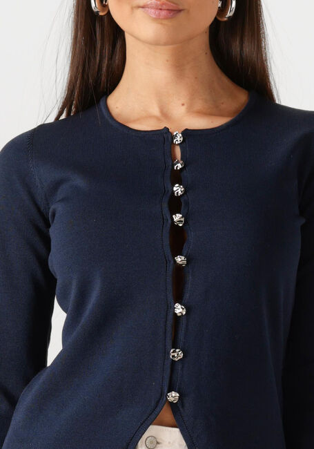Donkerblauwe NEO NOIR Blouses TELLER KNIT BLOUSE - large