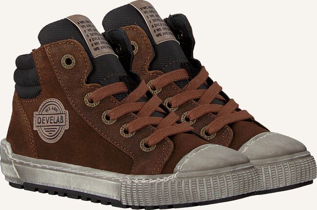 Bruine DEVELAB Hoge sneakers 41851 Bruine DEVELAB Hoge sneakers 41851 - large