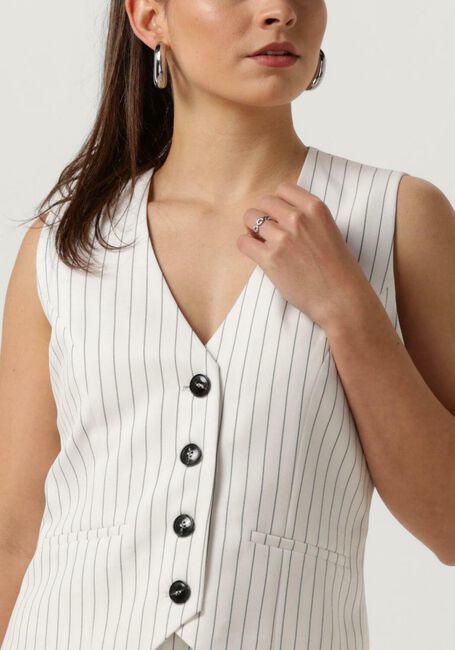 Gebroken wit NEO NOIR Gilet VENDETTA PINSTRIPE WAISTCOAT - large