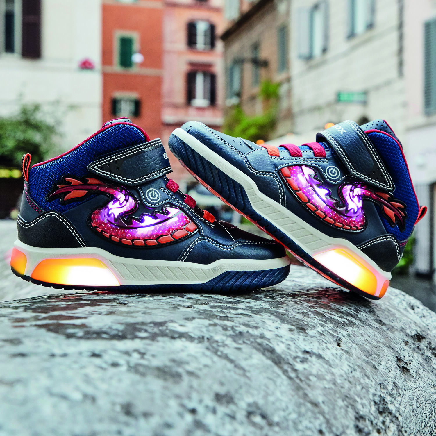 Blauwe GEOX Hoge sneakers J949CE - large