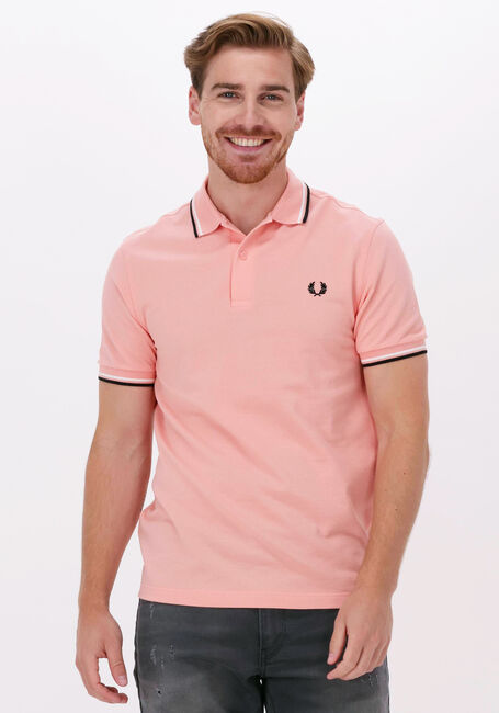 Roze FRED PERRY Polo TWIN TIPPED FRED PERRY SHIRT - large