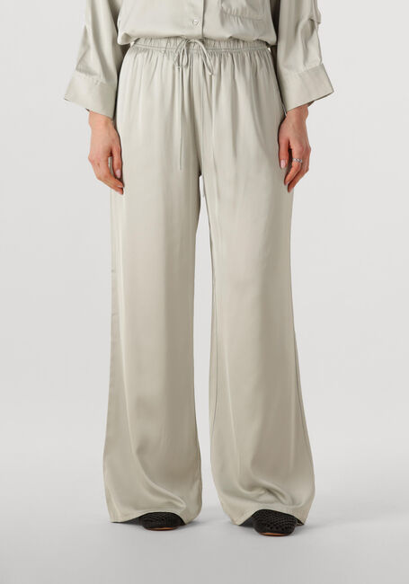 Witte WITHBLACK Wijde broek WBLPADDIE SATEEN PANTS - large
