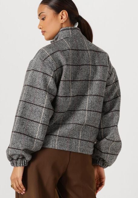 Grijze ANOTHER LABEL Jack SARAH CHECK JACKET - large