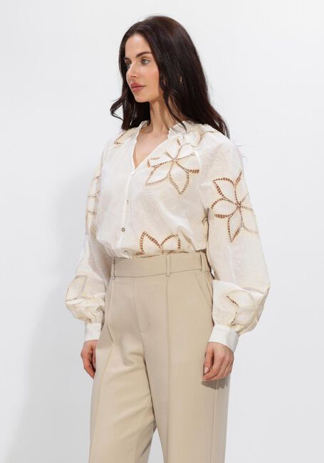 Gebroken wit NUKUS Blouses BRIDGET BLOUSE EMBROIDERY - large