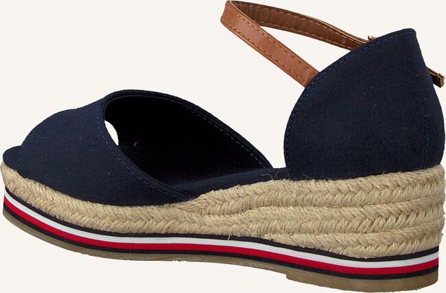Blauwe TOMMY HILFIGER Platte sandalen ROPE WEDGE SANDAL Blauwe TOMMY HILFIGER Platte sandalen ROPE WEDGE SANDAL - large