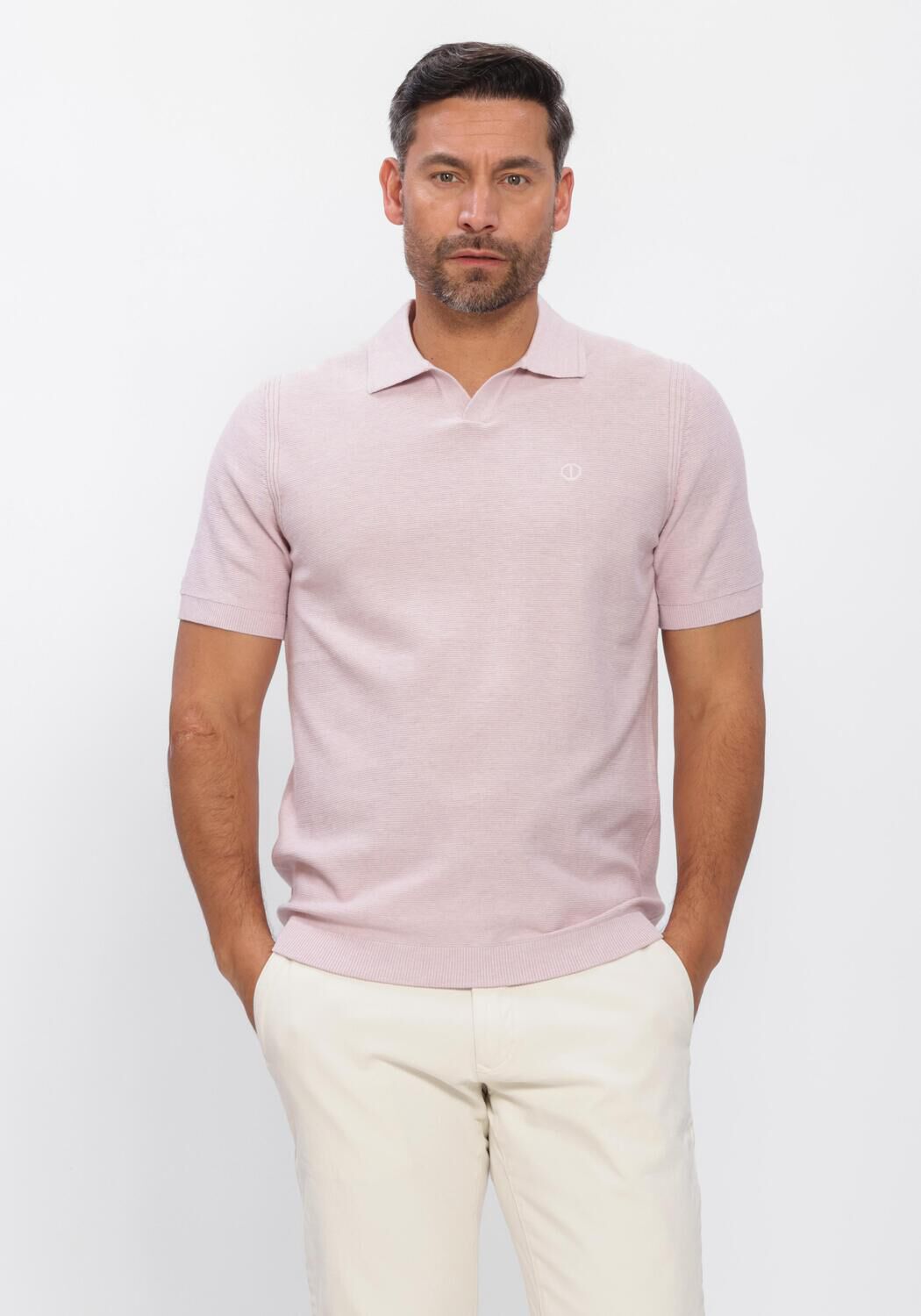Roze DSTREZZED Polo MERCURY SHORT SLEEVE POLO - large
