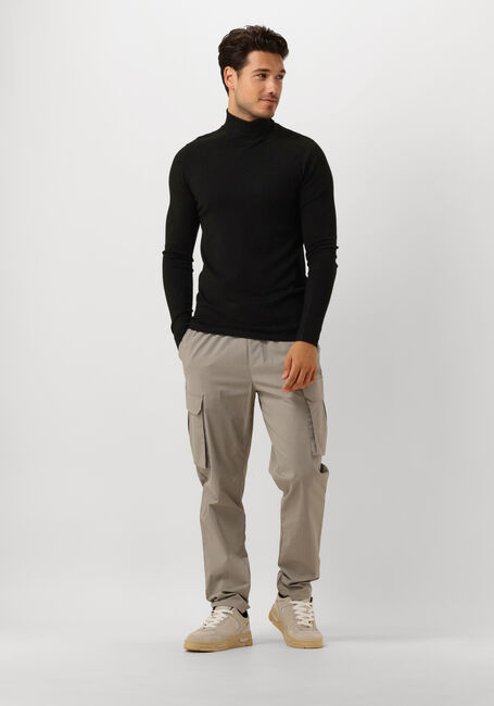 Zwarte PURE PATH Coltrui ESSENTIAL KNIT TURTLENECK SWEATER - large
