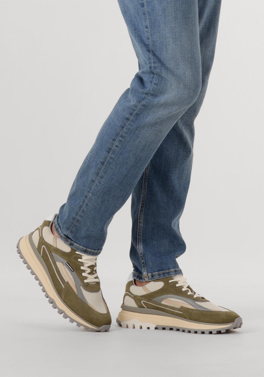 Groene FLORIS VAN BOMMEL Lage sneakers SFM-10172 DE GRIPPER - large