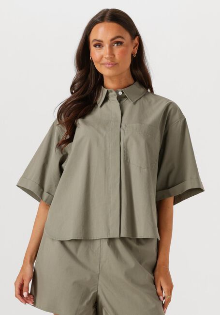 Groene WITHBLACK Blouses WBLGUNILLA SS SHIRT - large