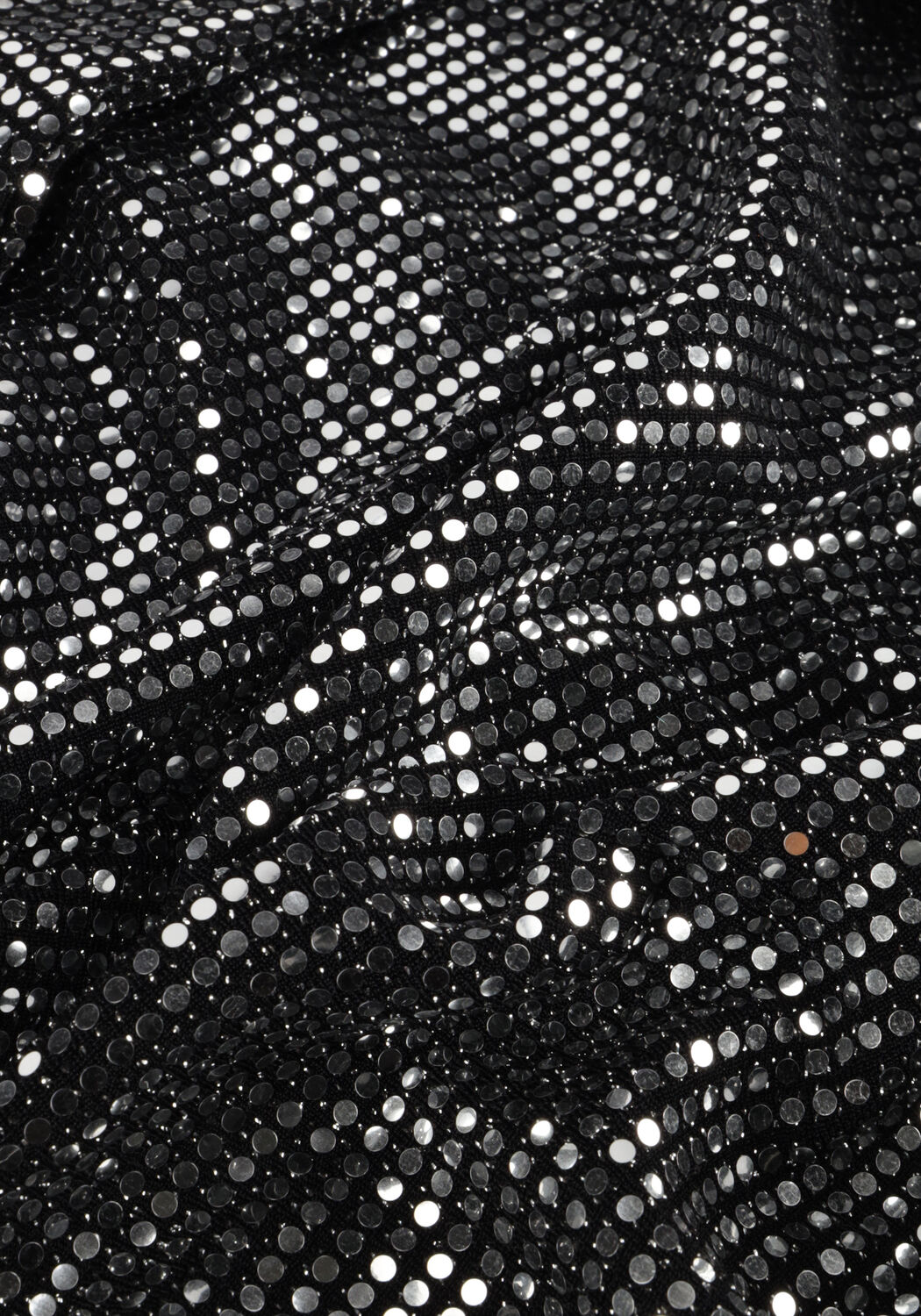 Zilveren MINUS Top JILANA HIGH NECK LONG SLEEVE TOP - large