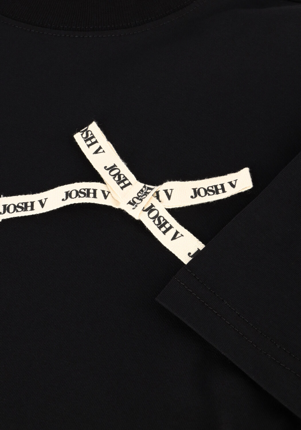 Zwarte JOSH V T-shirt DORIE BOW - large
