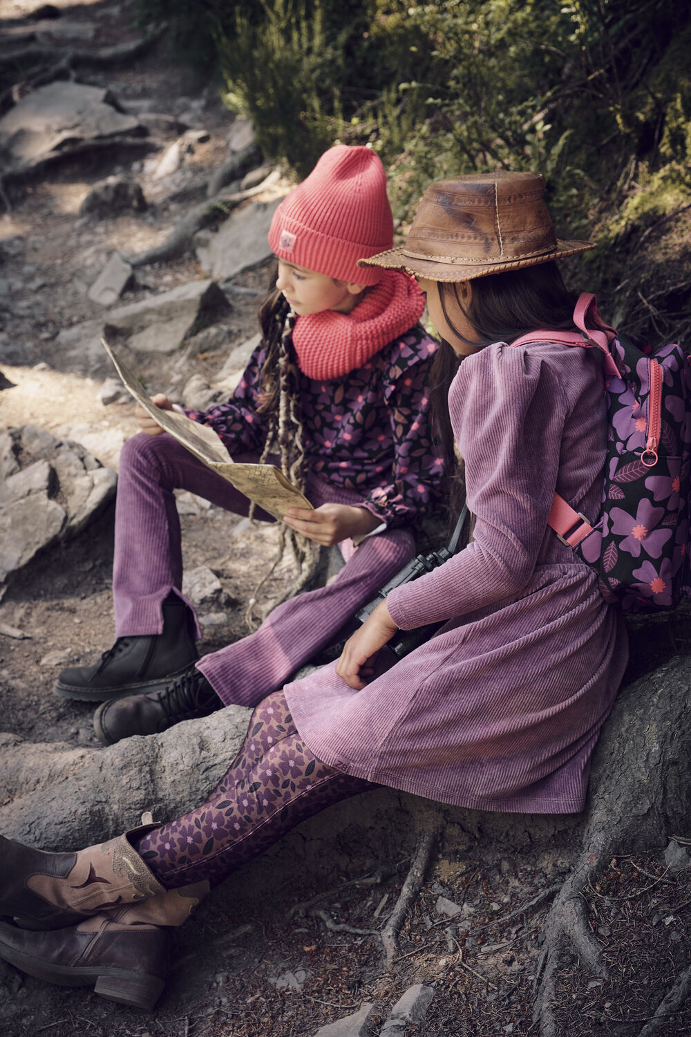 Paarse Z8 Flared broek ISADORA - large