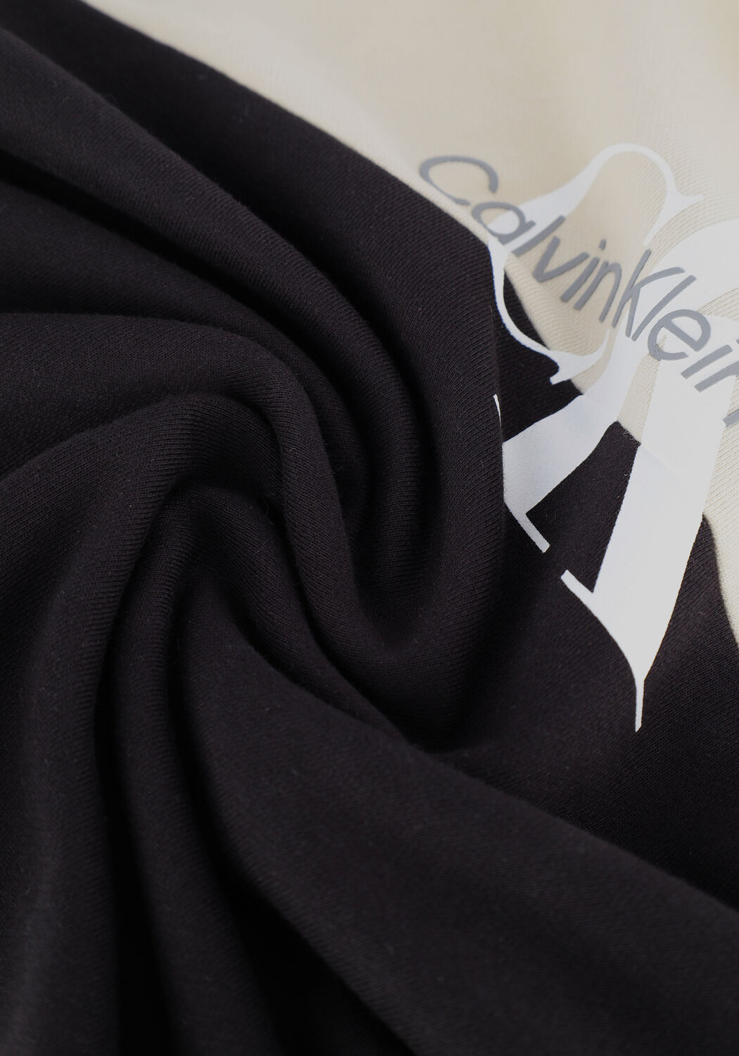 Zwarte CALVIN KLEIN Trui CLR BLOCK MONOGRAM HOODIE - large