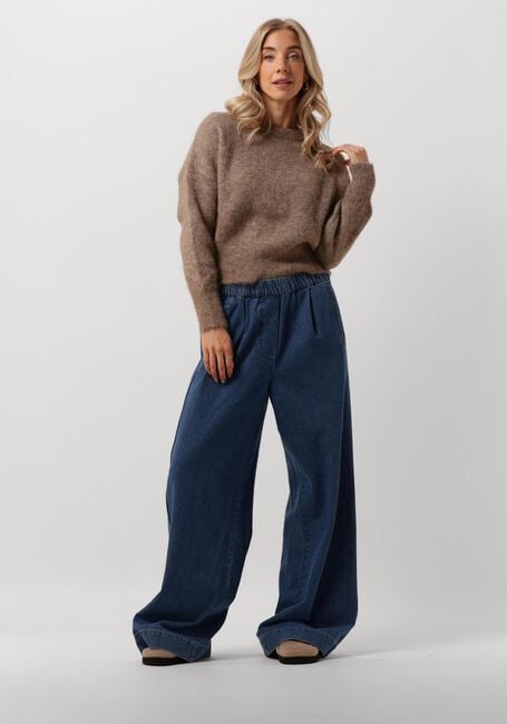 Taupe BY-BAR Trui SONNY NATURAL PULLOVER - large