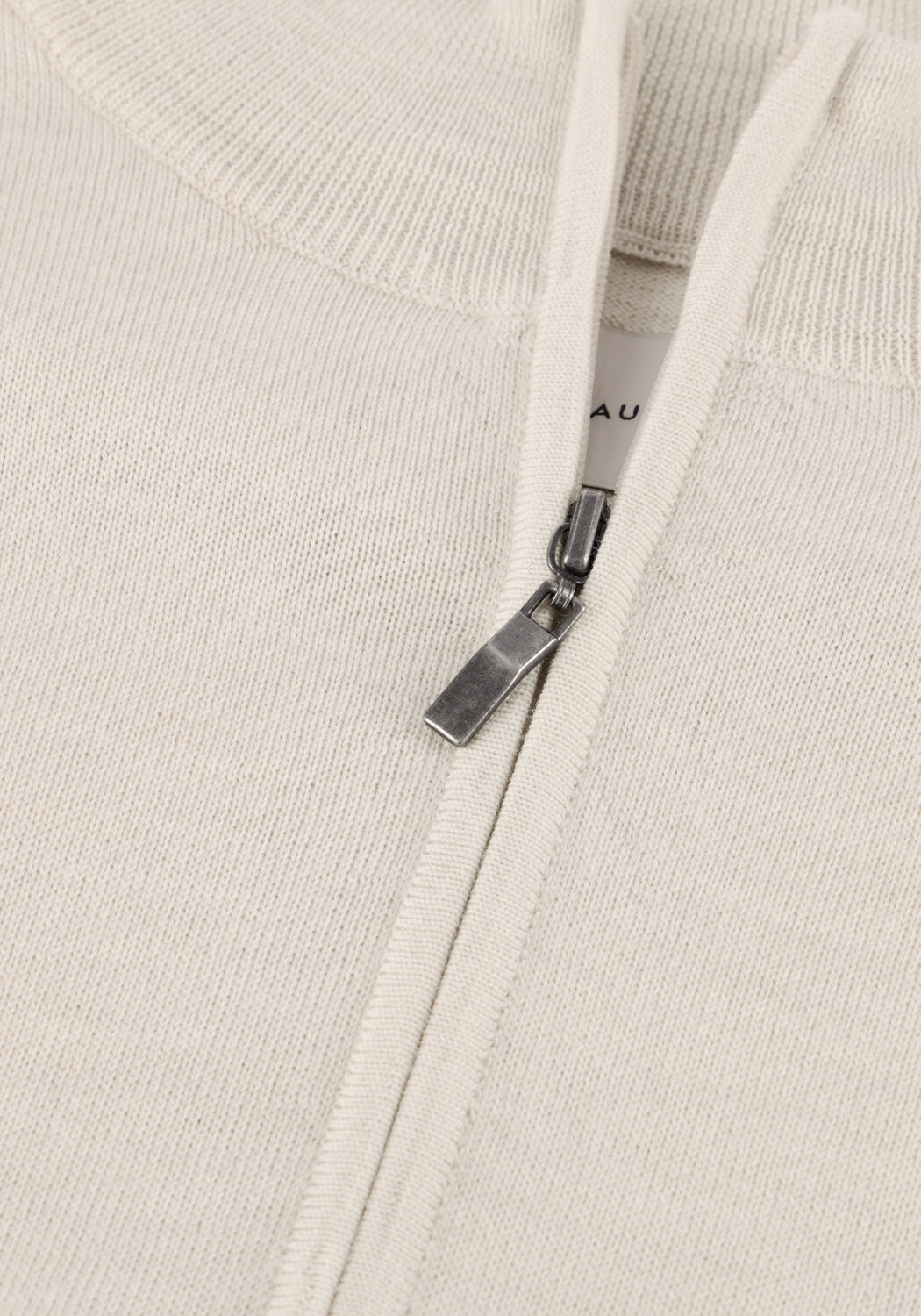 Beige STEFANO LAURAN Trui HALF ZIP ANDERS - large