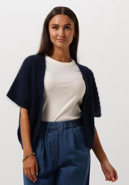 Donkerblauwe BY-BAR Vest ANNA CARDIGAN - large