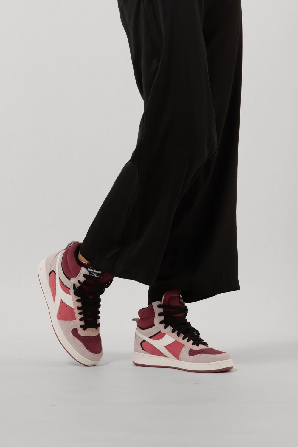 Paarse DIADORA Hoge sneakers MAGIC BASKET MID WOMAN - large