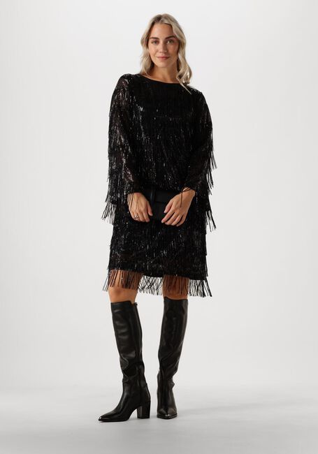 Zwarte ANA ALCAZAR Mini jurk PURE SEQUINS DRESS - large