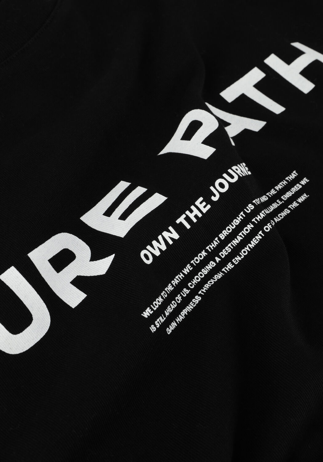Zwarte PURE PATH T-shirt TSHIRT WITH FRONT PRINT - large