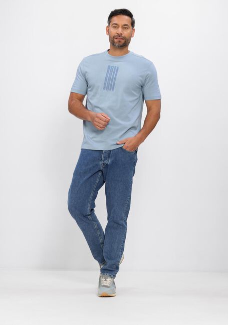 Lichtblauwe BOSS ORANGE T-shirt TE_BASS - large