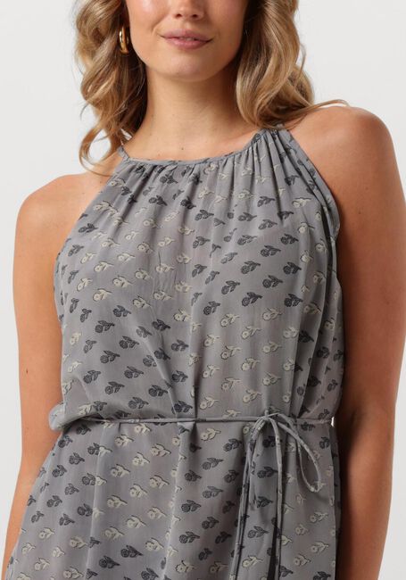 Beige SISSEL EDELBO Midi jurk MERIDA SILK STRAP DRESS - large