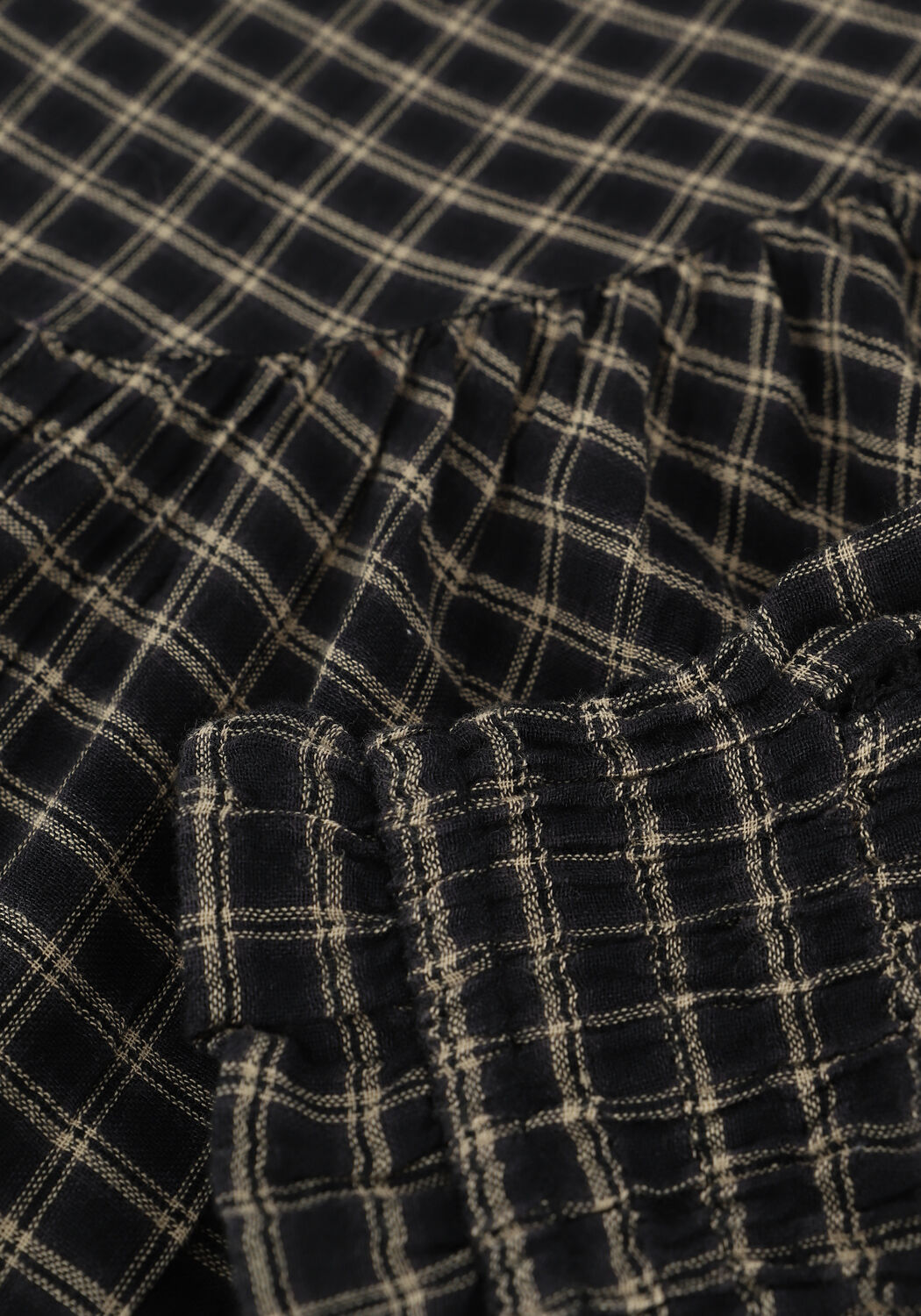 Zwarte BY-BAR Mini jurk BOBBIE CHECK DRESS - large