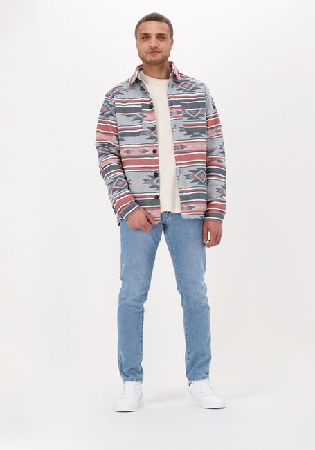 Blauwe ANERKJENDT Overshirt AKHANKY JACQUARD OVERSHIRT - large