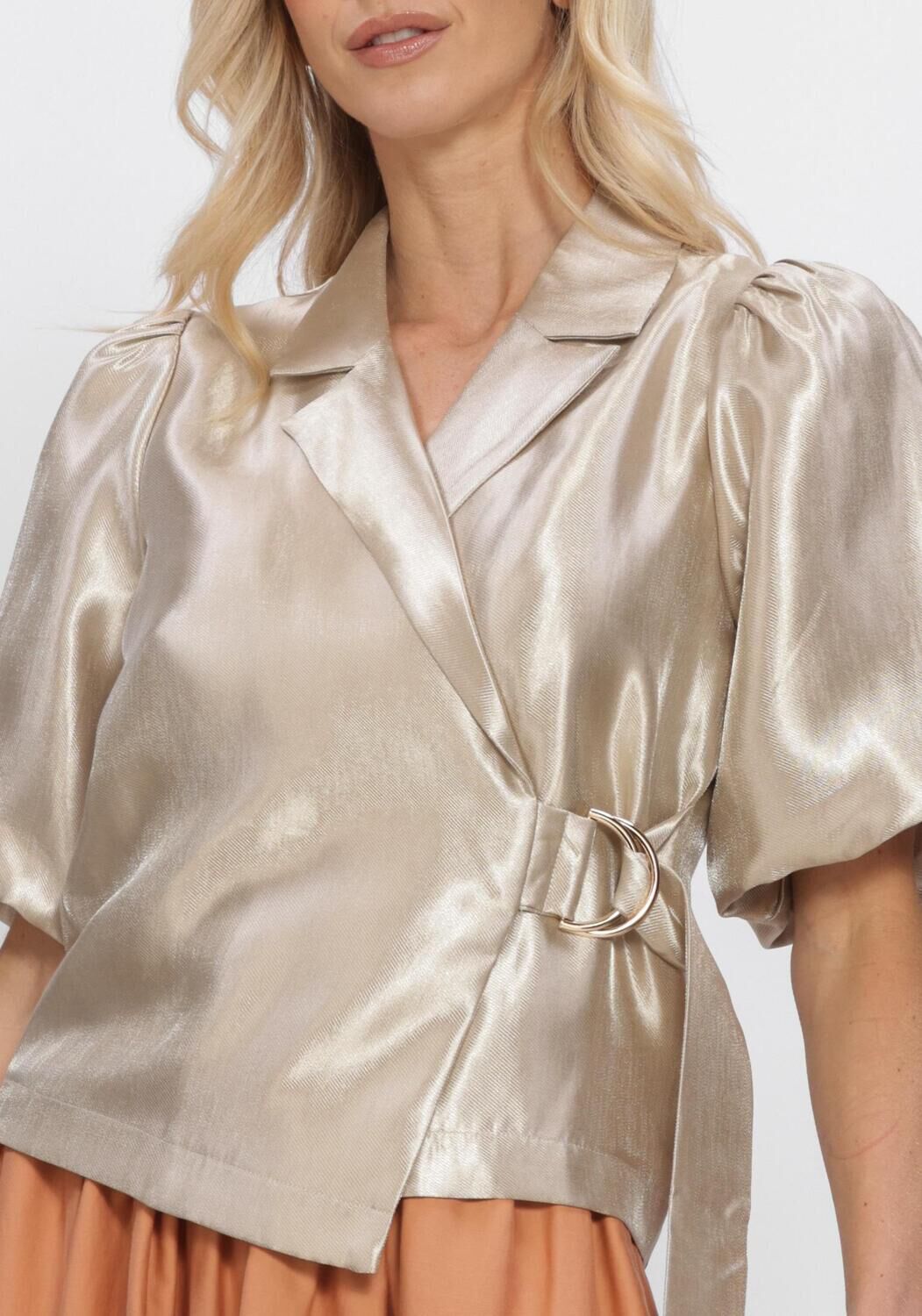 Gouden FREEBIRD Blouses WV-SHINY-TWILL-VIS-26-1 - large