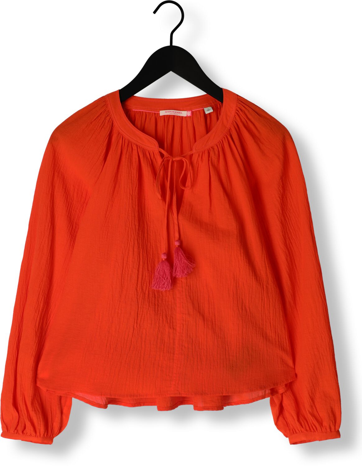 SCOTCH & SODA Dames Blouses Balloon Sleeve Top Oranje
