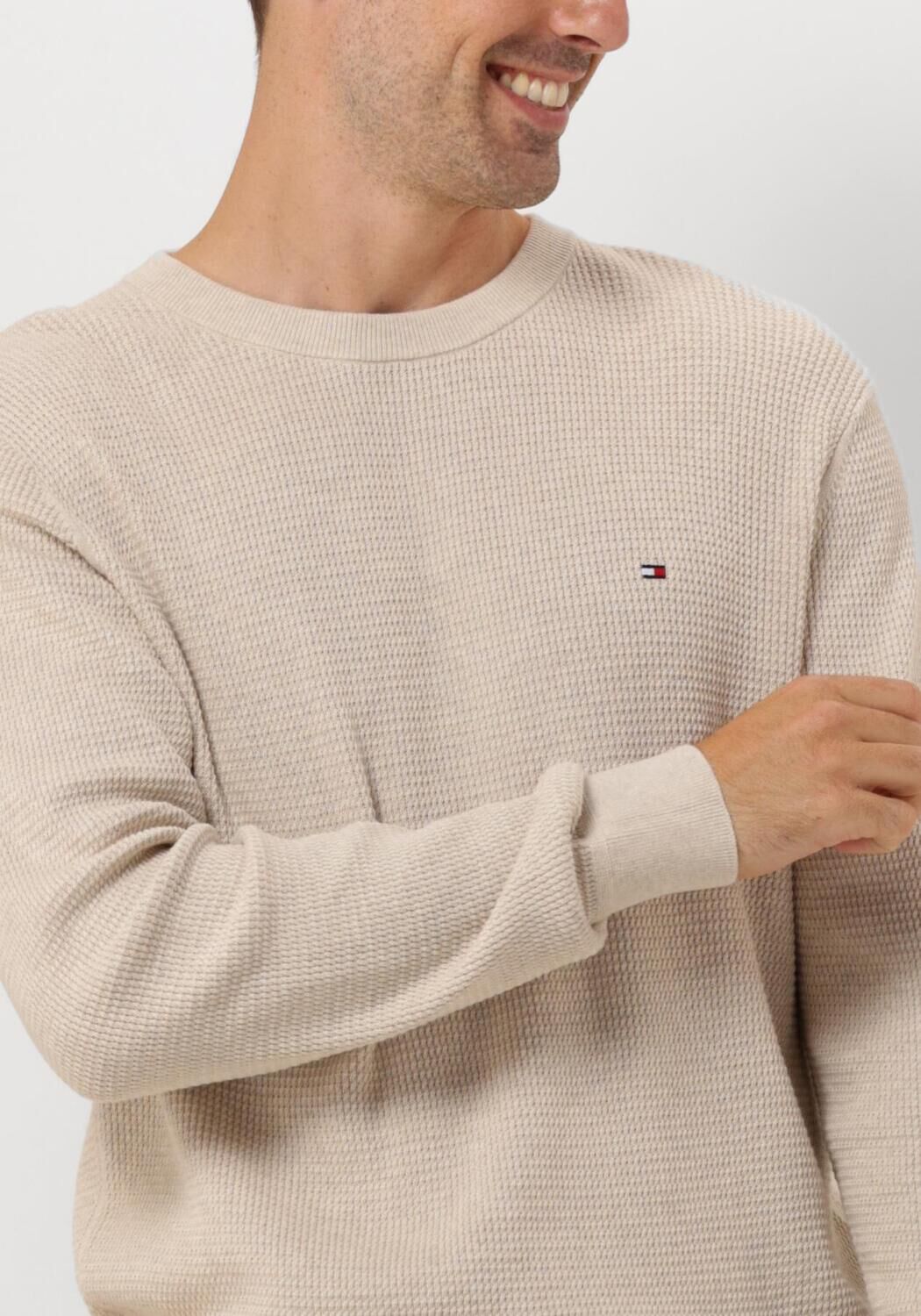 TOMMY HILFIGER Heren Truien & Vesten Refined Structure Cr Beige
