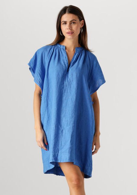 Blauwe BY-BAR Mini jurk VINA LINEN DRESS - large