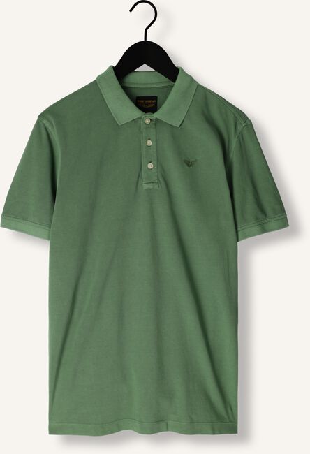 Groene PME LEGEND Polo SHORT SLEEVE POLO PIQUE GARMENT DYE Groene PME LEGEND Polo SHORT SLEEVE POLO PIQUE GARMENT DYE - large