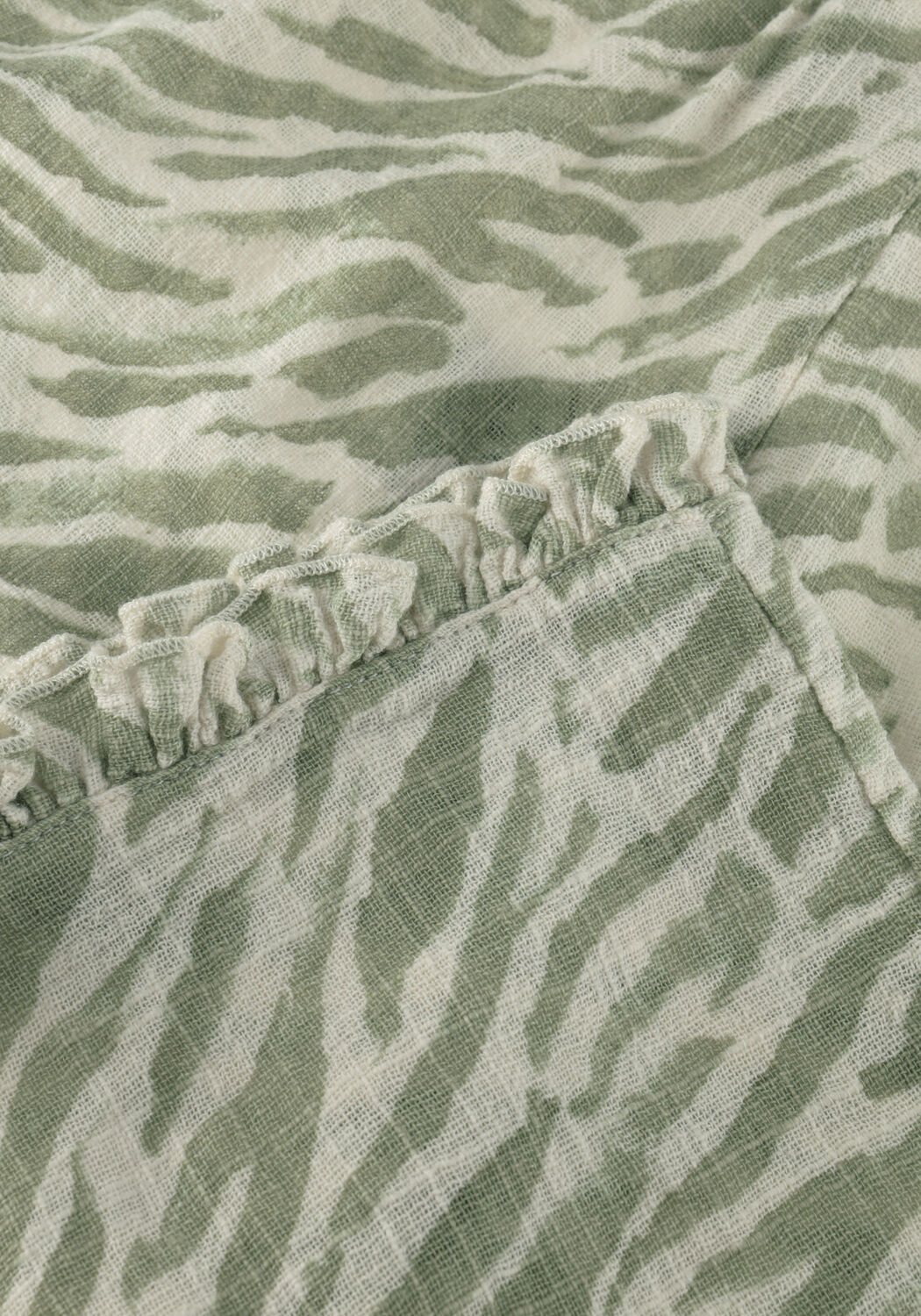 Groene PLAY UP Wijde broek PRINTED WOVEN - large