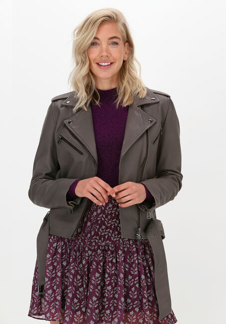 Taupe IBANA Leren jas BARIE - large