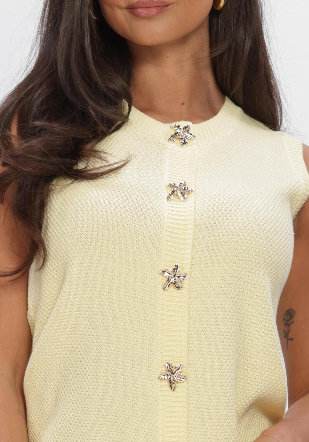 Gele YDENCE Tops & T-shirts KNITTED TOP MONA - large