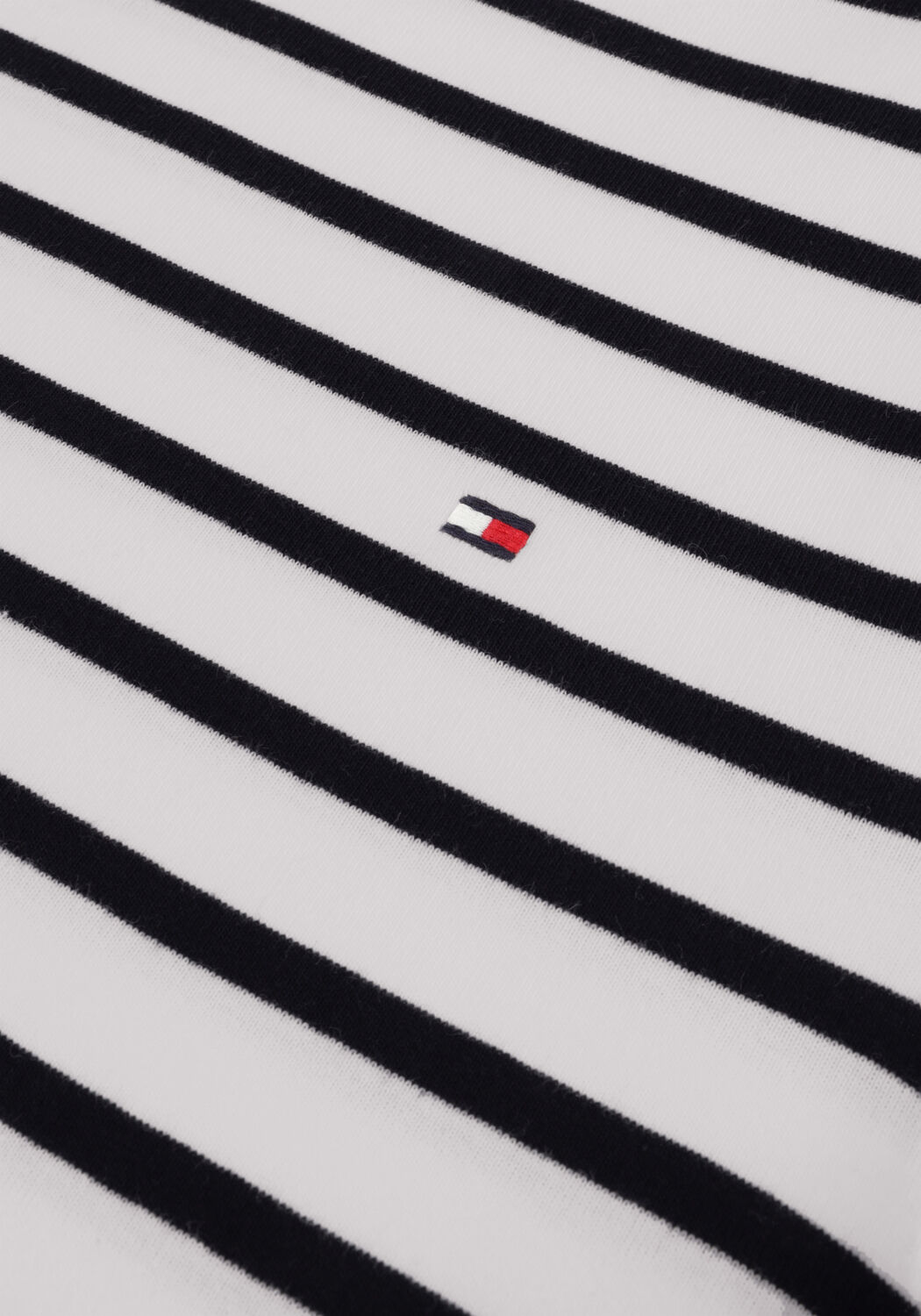 Donkerblauwe TOMMY HILFIGER T-shirt SLIM STP BOAT-NK TOP 3/4 SLV - large