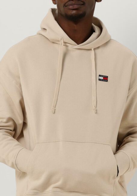 Beige TOMMY JEANS Sweater TJM RLX XS BADGE HOODIE - large