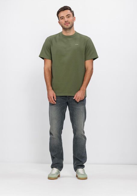 Groene G-STAR RAW T-shirt TRUE REGULAR STRUCTURED R T - large