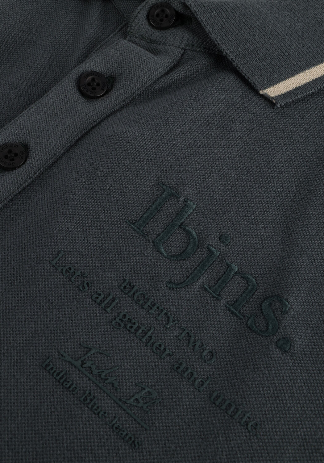 Groene INDIAN BLUE JEANS Polo POLO PIQUE IBJNS - large
