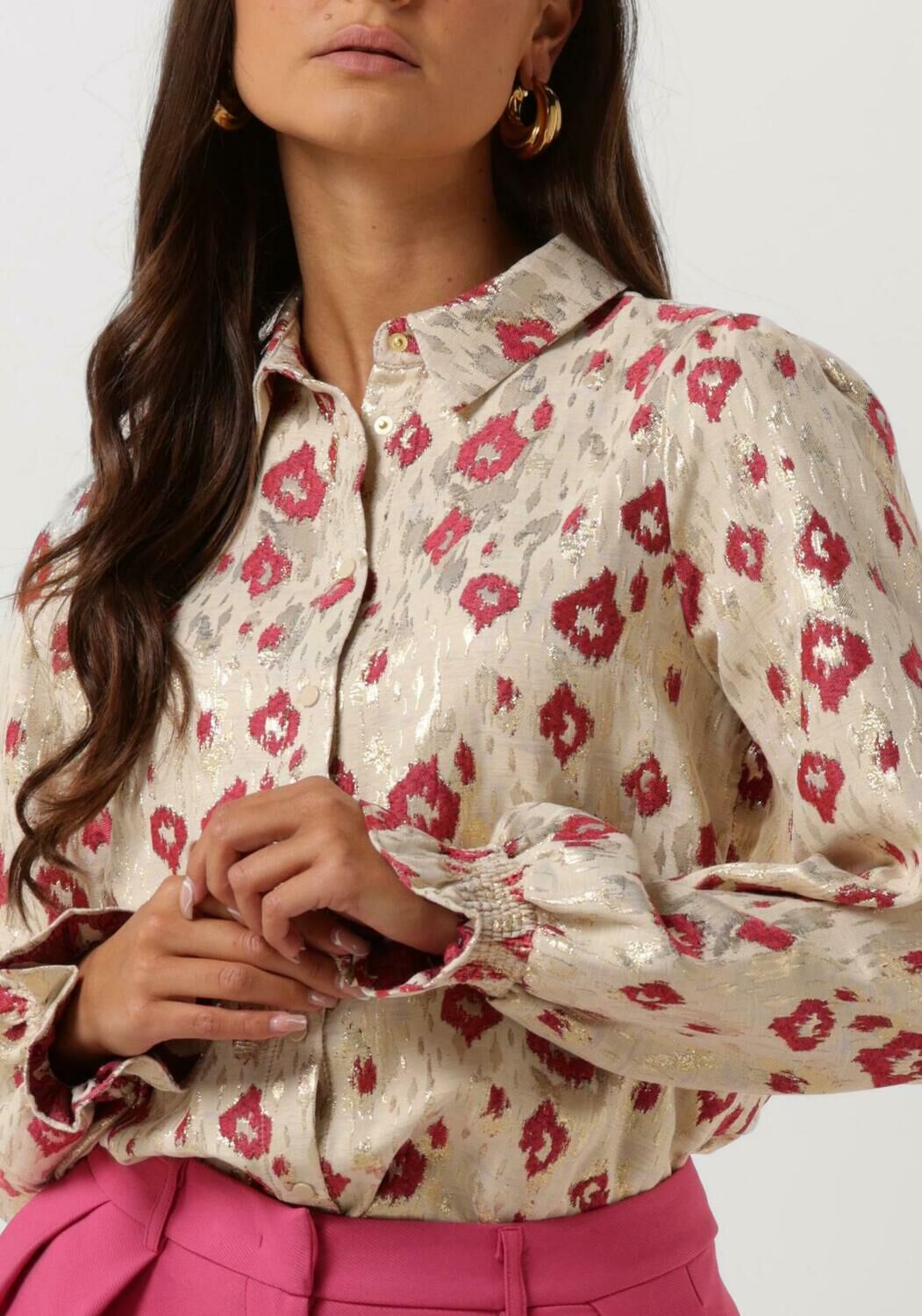 Beige POM AMSTERDAM Blouses BLOUSE 7049 - large