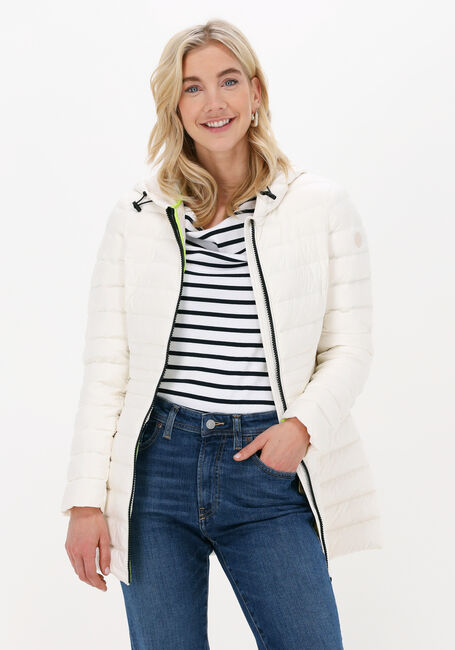 Gebroken wit BEAUMONT Gewatteerde jas LONG HOODED JACKET - large