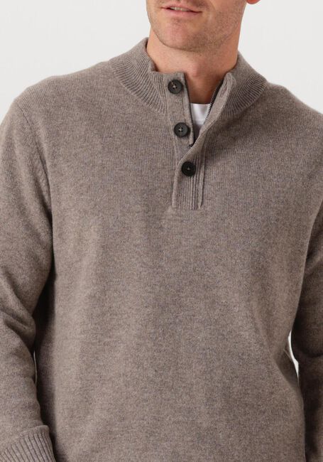 Taupe STEFANO LAURAN Trui HALF ZIP - large