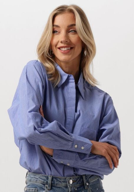 Lichtblauwe COPENHAGEN MUSE Blouses CMPOPLI-SHIRT - large