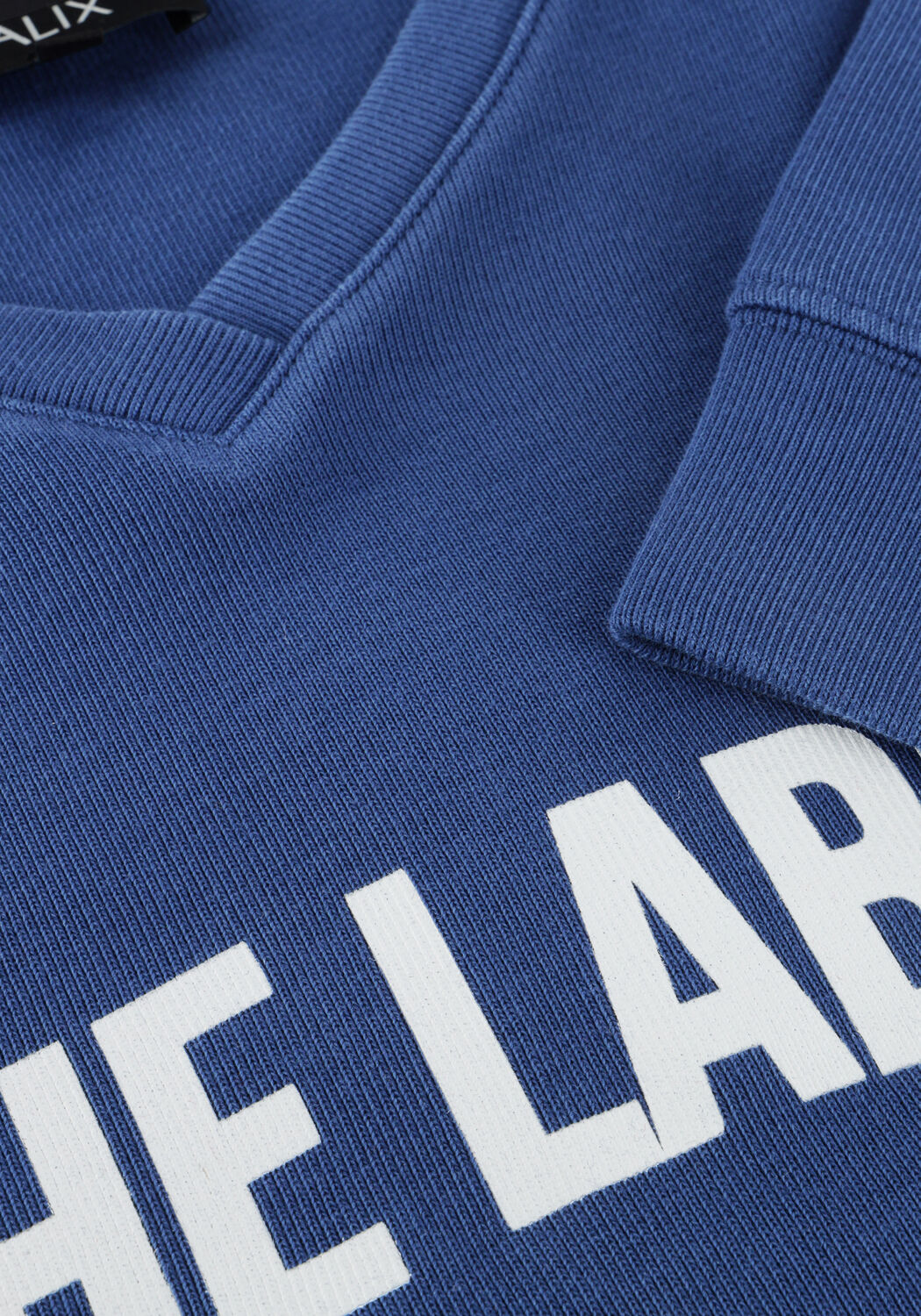 Donkerblauwe ALIX THE LABEL Sweater LADIES KNITTED SPORTS SWEATER - large